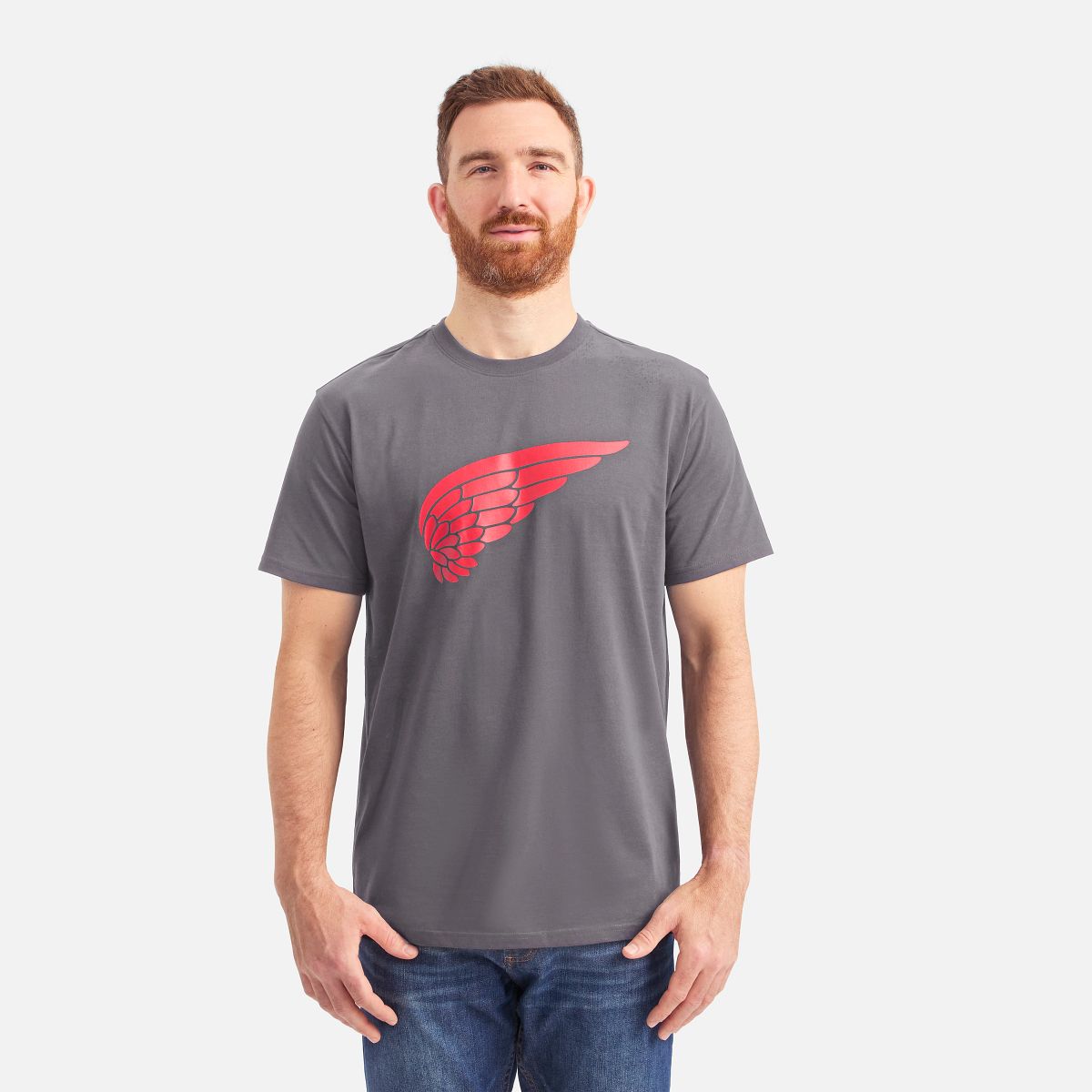 T-Shirt mit kurzen Ärmeln und Flügel-Design