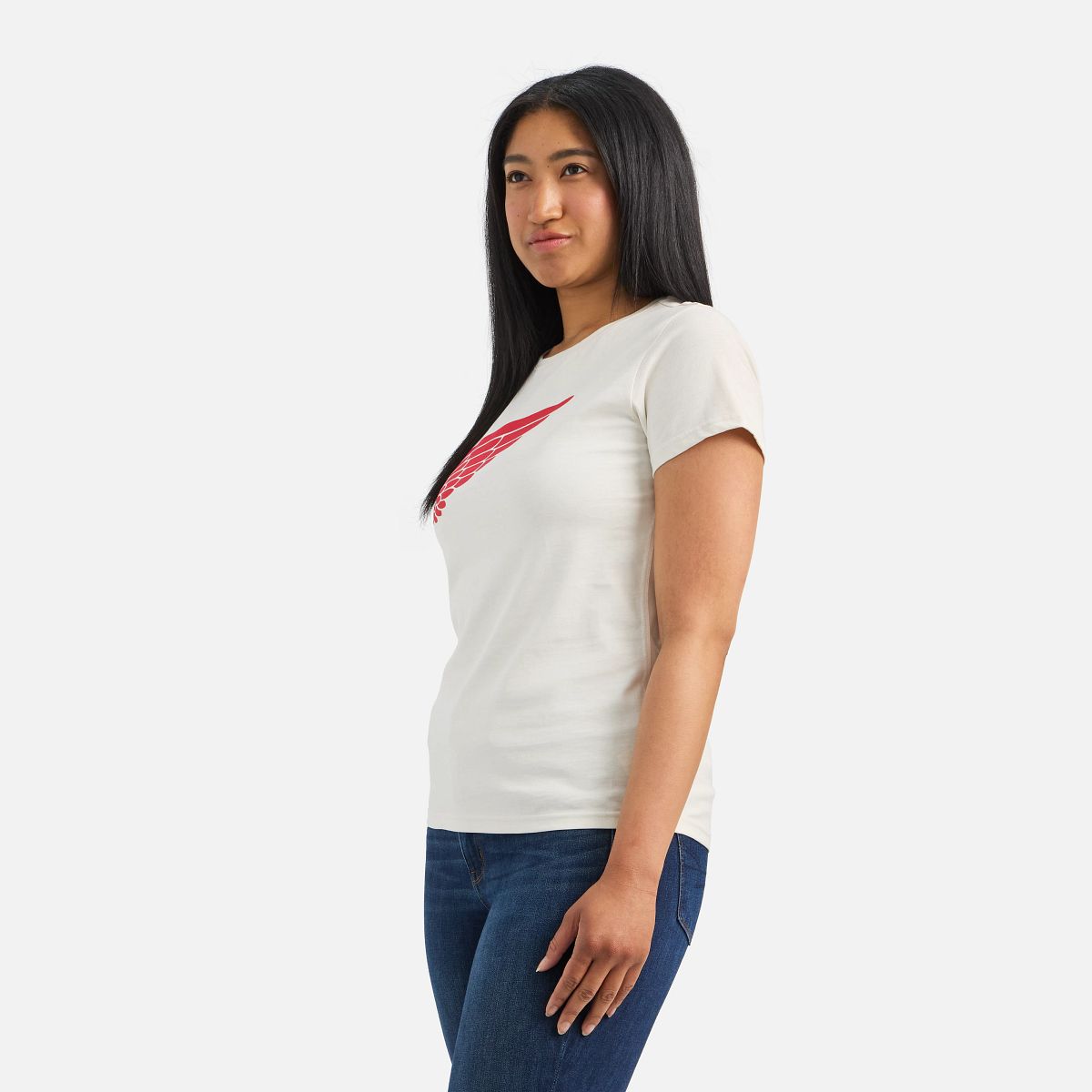 T-Shirt mit kurzen Ärmeln und Flügel-Design