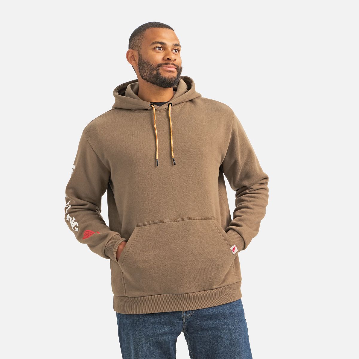 Hoodie mit Ärmel-Print